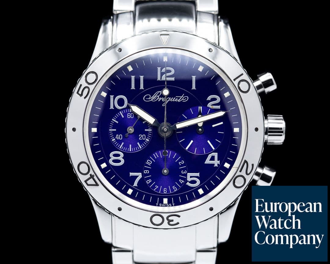 Image of Breguet Type XX 3807 Aeronavale SS Blue Dial LIMITED