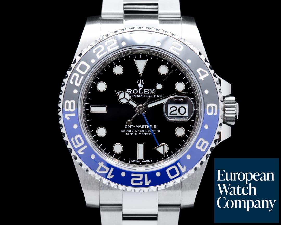 Image of Rolex GMT Master II 116710 Ceramic "Batman" SS Oyster Bracelet