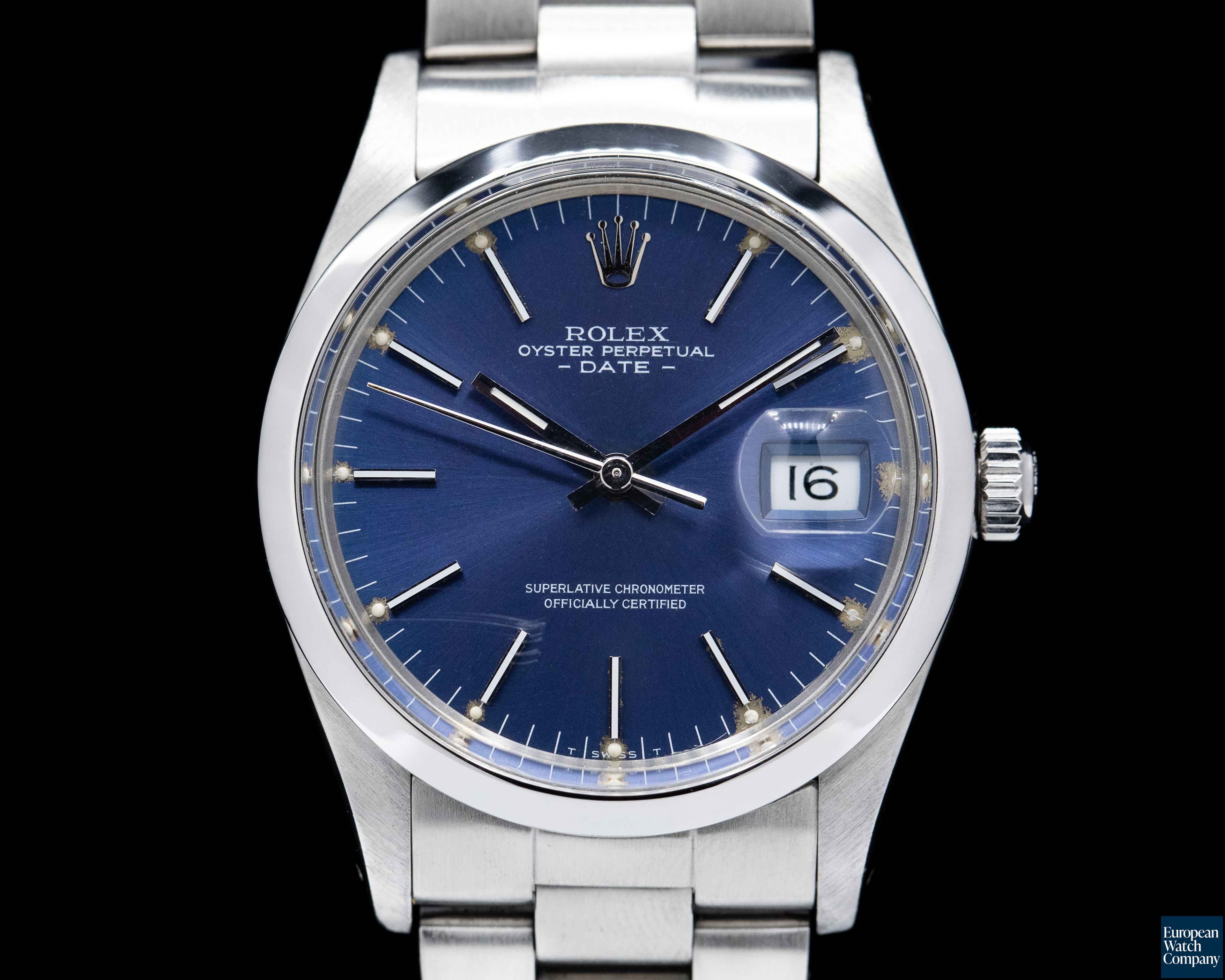 Image of Rolex Oyster Date SS/SS Blue Dial 1987