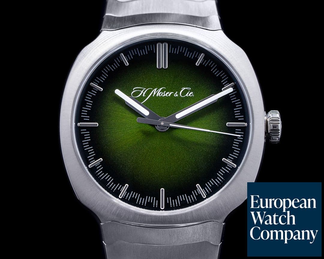 Image of H. Moser and Cie. Moser Streamliner Centre Seconds Green Dial UNWORN