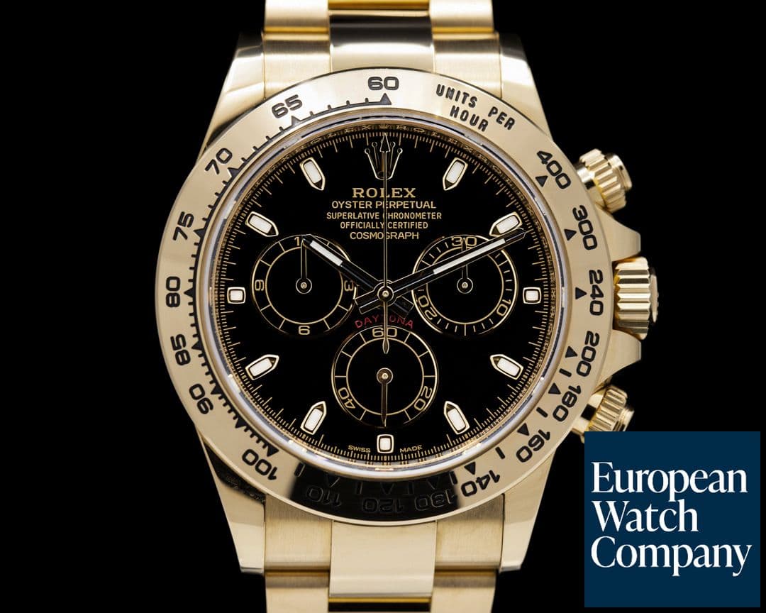 Image of Rolex Daytona 116508 18k Yellow Gold / Bracelet Black Dial 2021