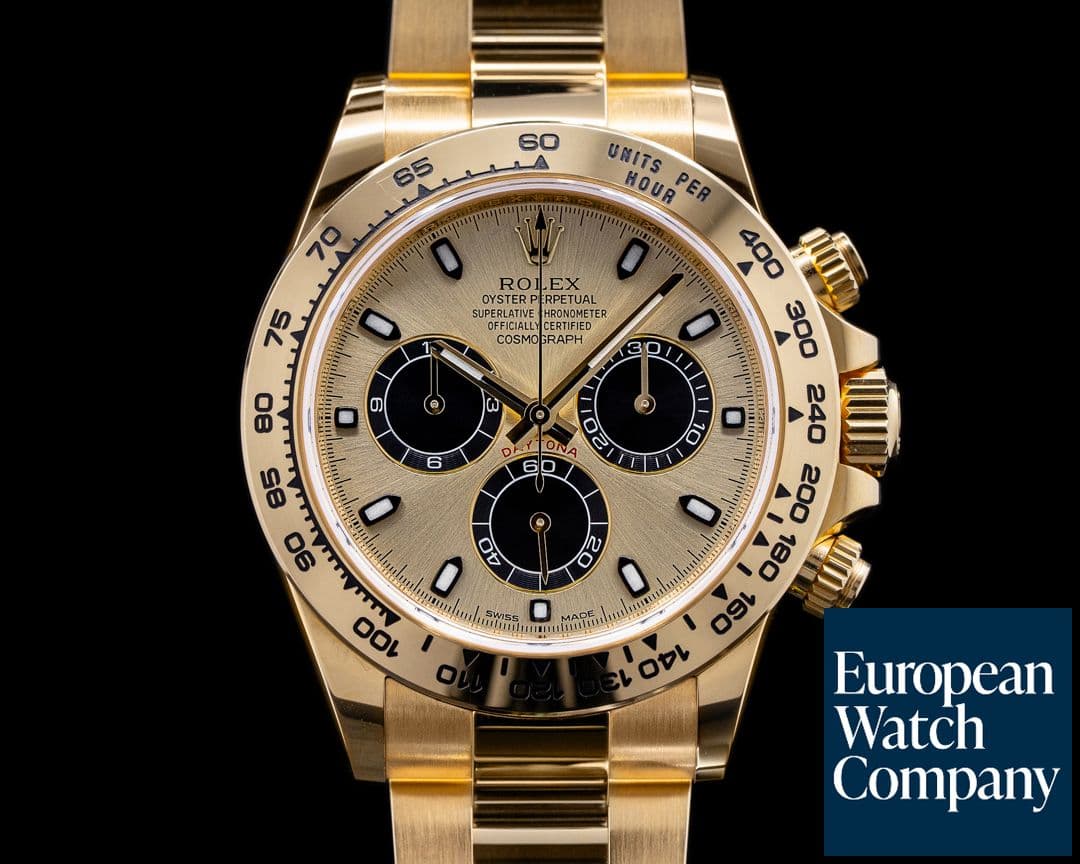 Image of Rolex Daytona 116508 18k Yellow Gold / Bracelet Champagne / Black Dial 