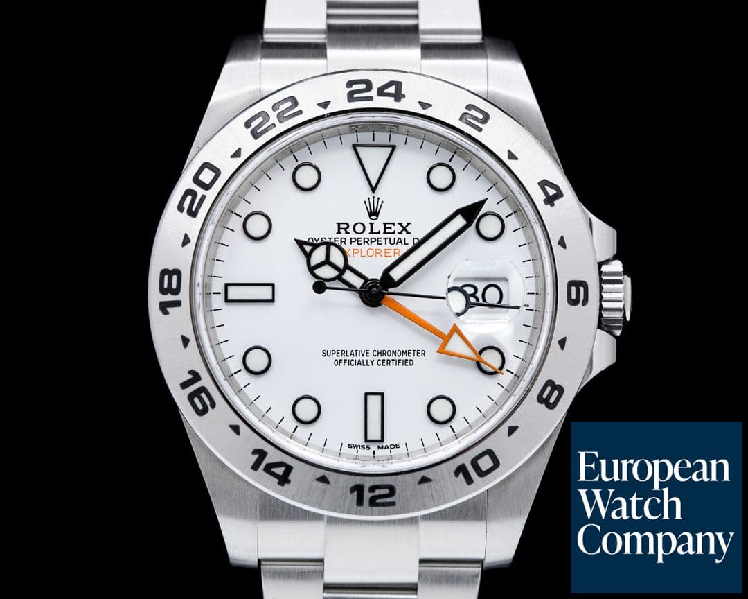 Image of Rolex Explorer II 216570 White Dial SS 