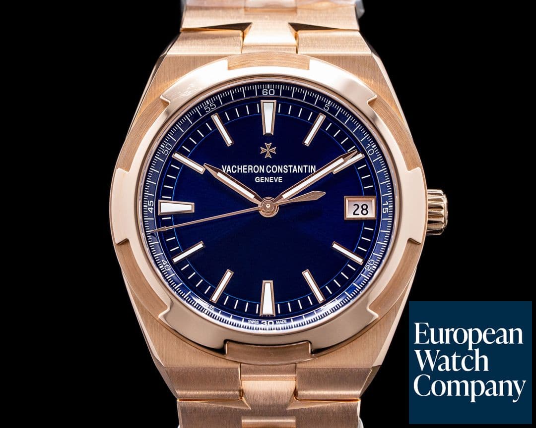 Image of Vacheron Constantin Overseas 4500V/110R Automatic 41mm Blue Dial Rose Gold UNWORN 2021
