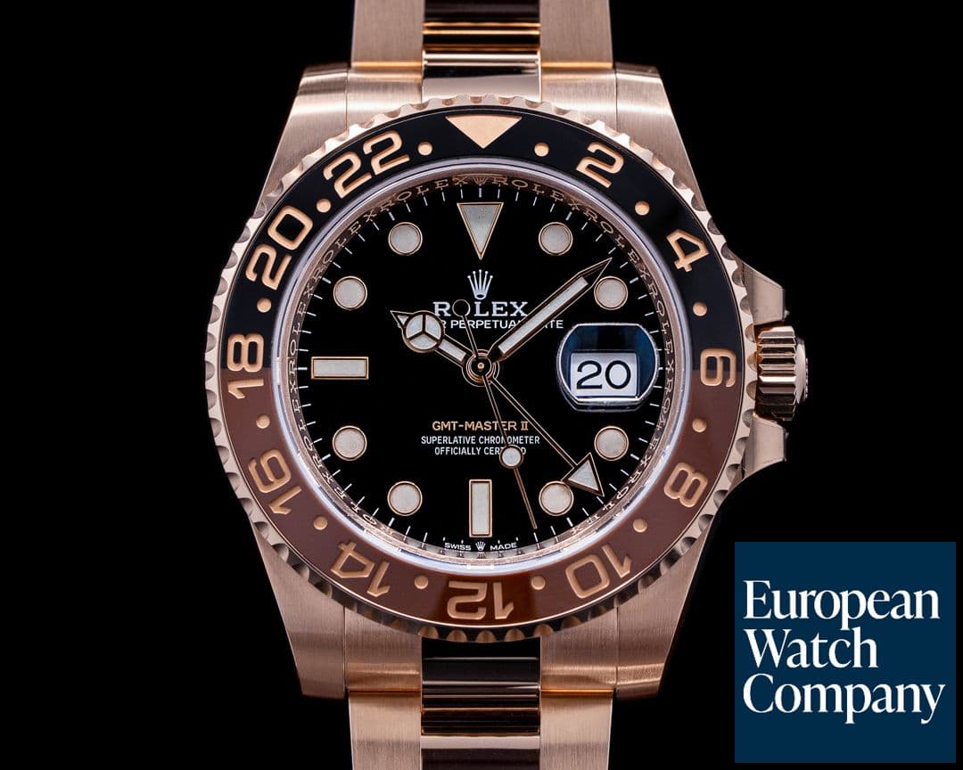 Image of Rolex GMT Master II 126715 18K Everose Ceramic Root Beer 2021