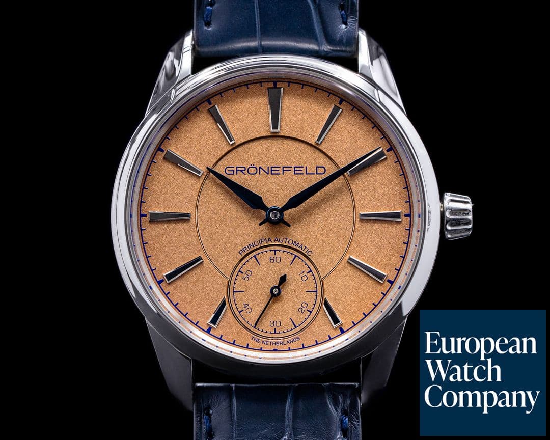 Image of Gronefeld 1941 Principia Automatic Steel Salmon Dial 2020
