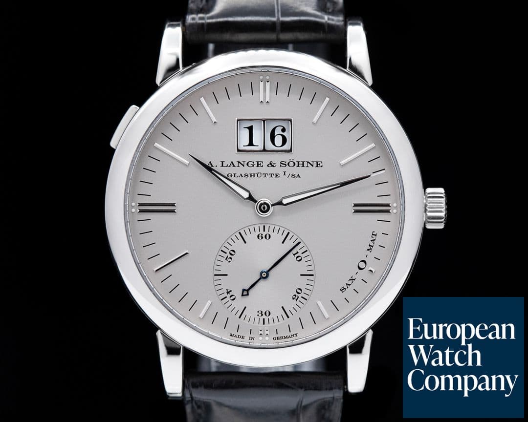 Image of A. Lange and Sohne Langematik 308.025 Sax-O-Mat Big Date Automatic Platinum 