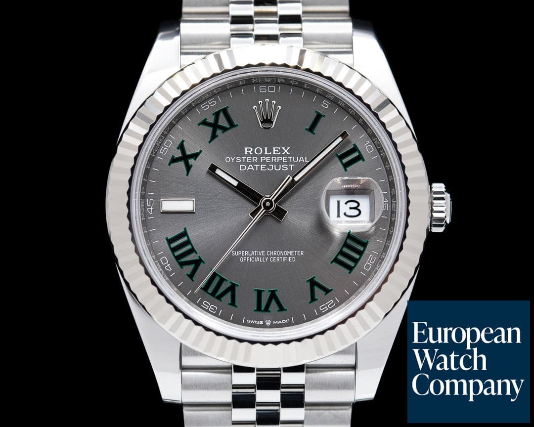 Image of Rolex Datejust 41 Rhodium "Wimbledon" Dial Oyster 2020