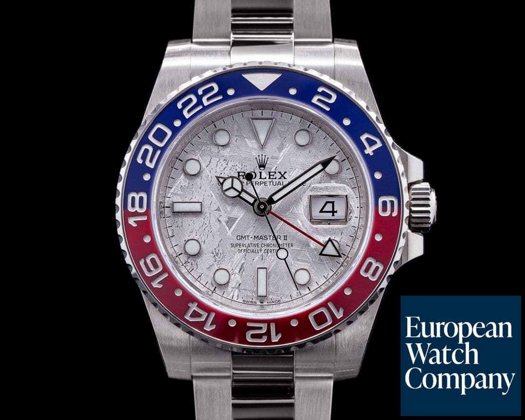 Image of Rolex GMT Master II  126719 Meteorite Ceramic "Pepsi" 18K White Gold 
