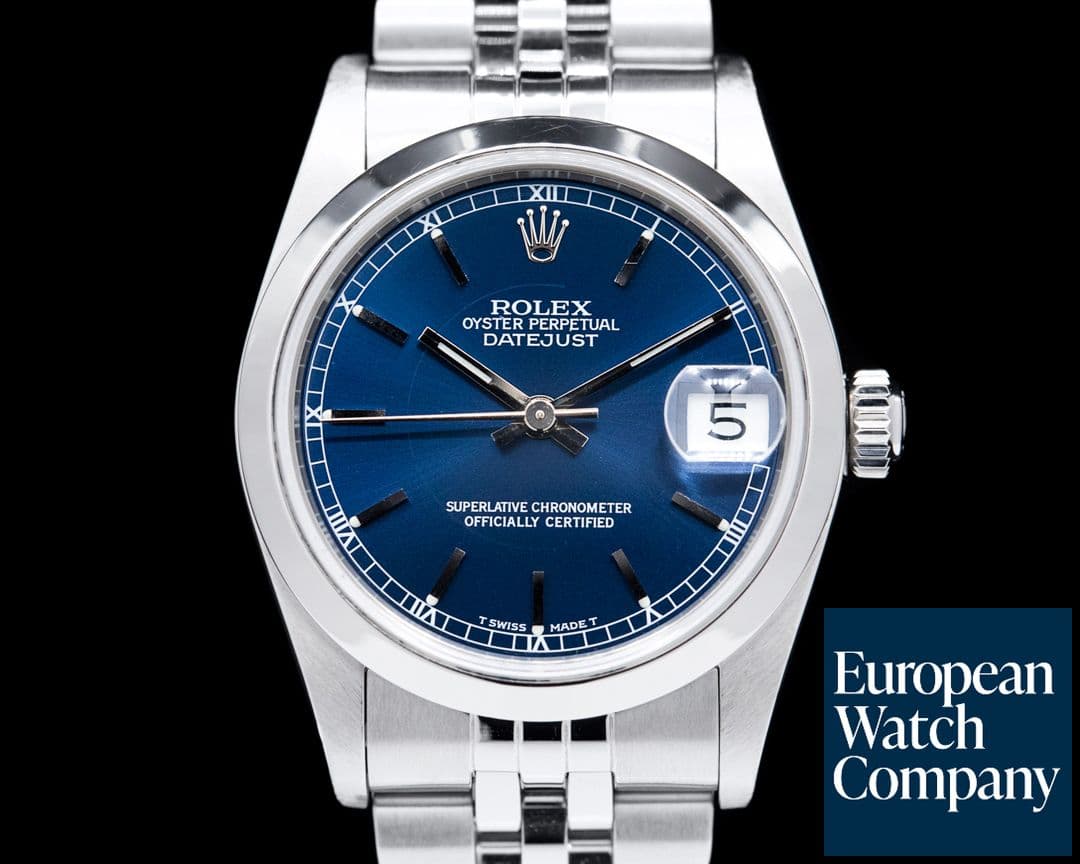 Image of Rolex Ladies DateJust 31 Stainless Steel / Blue Dial