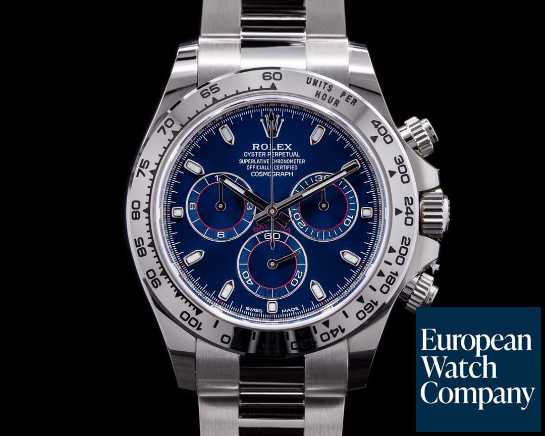 Image of Rolex Daytona 116509 Blue Dial 18K White Gold 2021 UNWORN