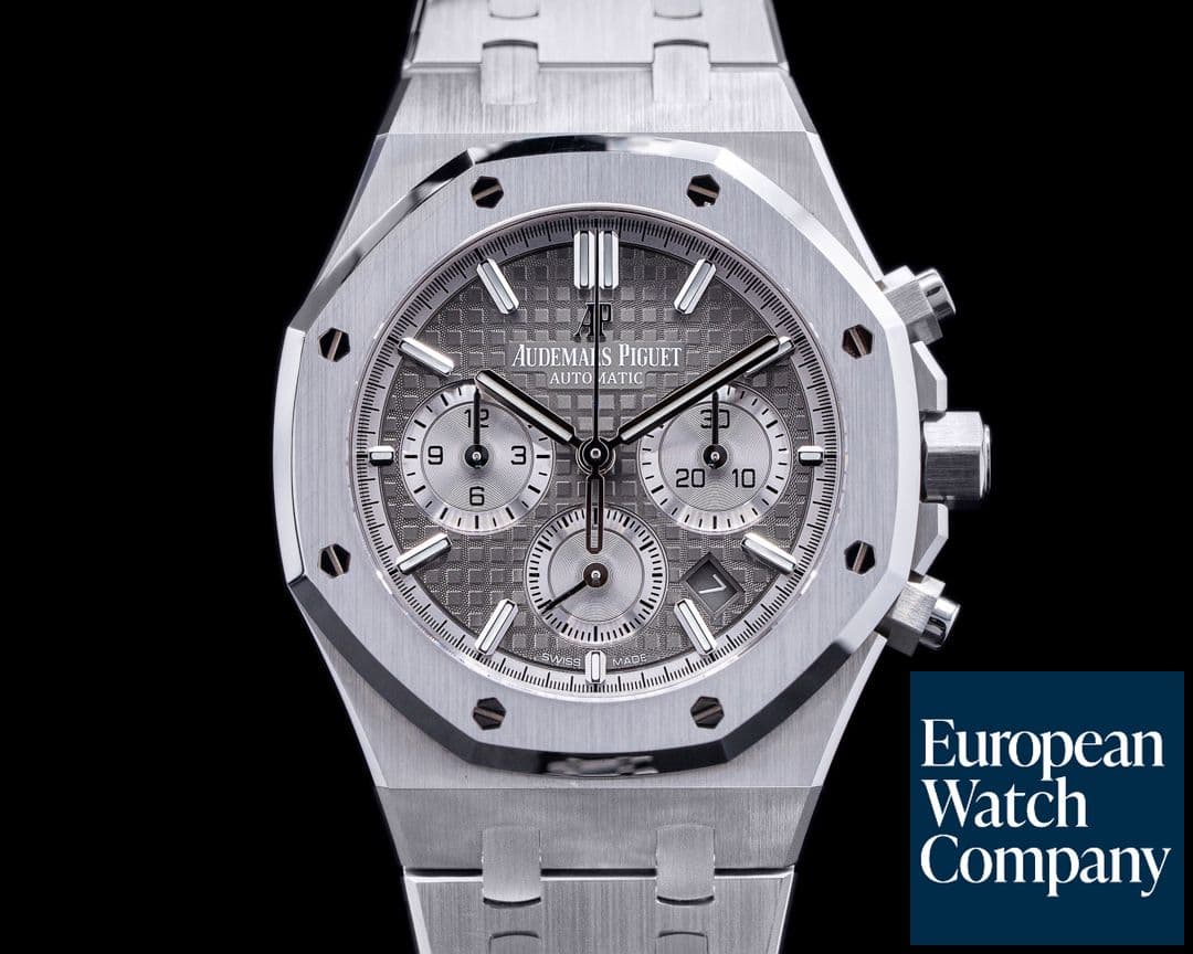 Image of Audemars Piguet Royal Oak Chronograph Ruthenium Dial SS 38MM 
