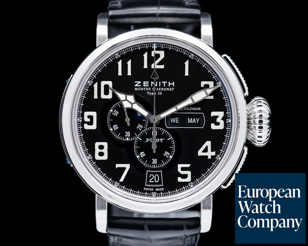 Image of Zenith Pilot Montre d'Aeronef Type 20 Annual Calendar Chronograph Steel 