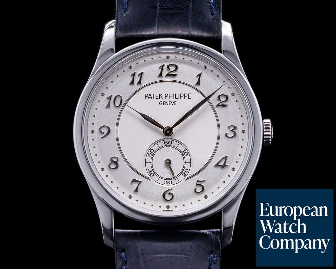 Image of Patek Philippe Calatrava Platinum 5196P Silver Dial Arabic Numerals 