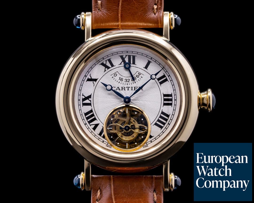 Image of Cartier Diabolo Tourbillon Power Reserve 18k Yellow Gold
