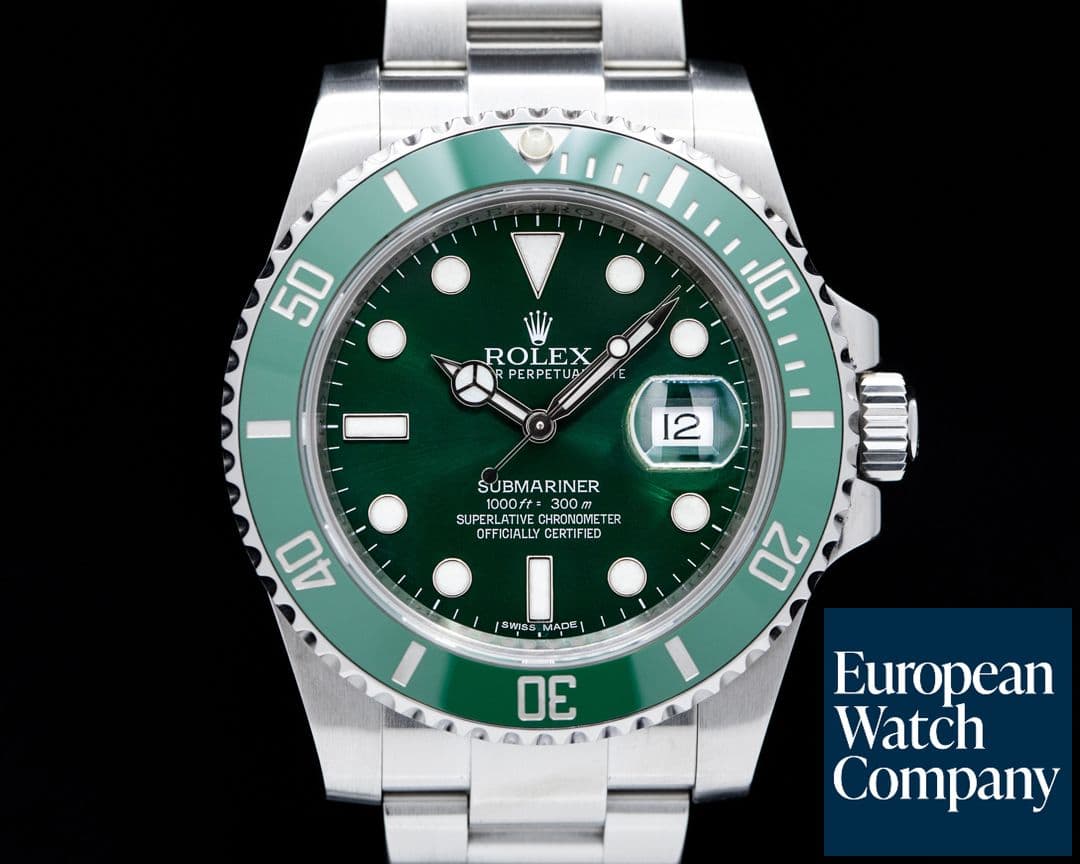 Image of Rolex Submariner Green Ceramic Bezel Green Dial SS 