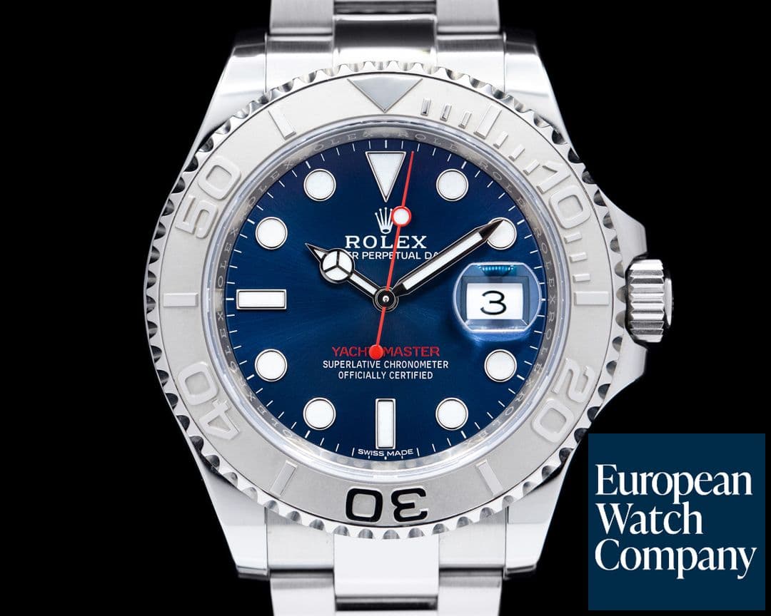 Image of Rolex Yacht Master SS Blue Dial / Platinum Bezel 2019 