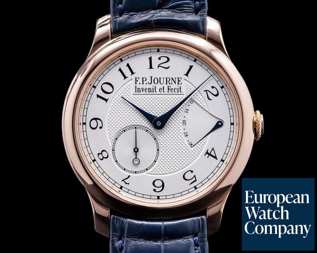 Image of F. P. Journe Chronometre Souverain Red Gold / Silver Dial 40MM 