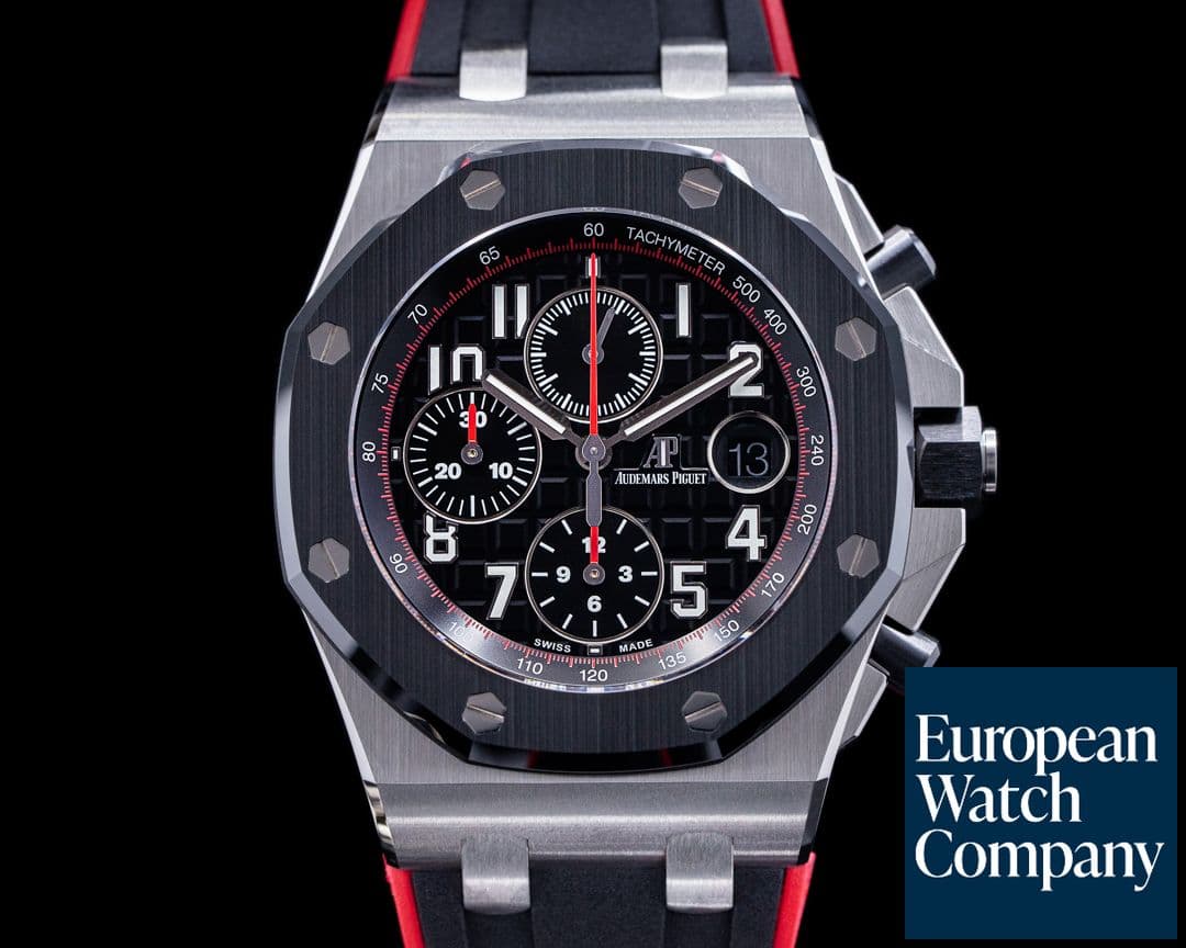 Image of Audemars Piguet Royal Oak Offshore Chronograph "Vampire" SS / Ceramic bezel