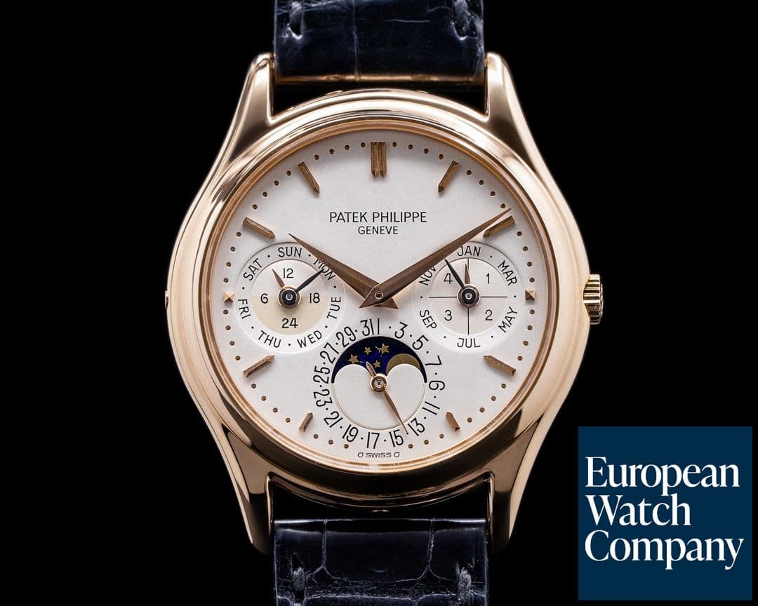 Image of Patek Philippe Perpetual Calendar 3940R Rose Gold Silver Dial EARLY