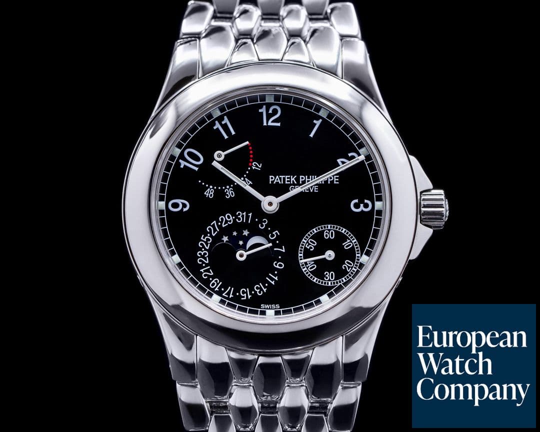 Image of Patek Philippe Power Reserve Moon 5085 Phase Black Dial SS FULL SET