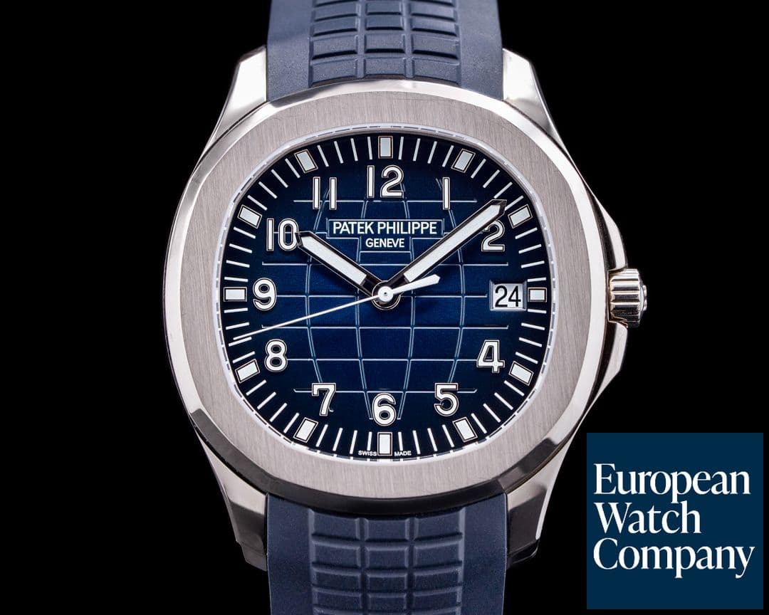 Image of Patek Philippe Aquanaut 5168G 18K White Gold / Blue Dial 