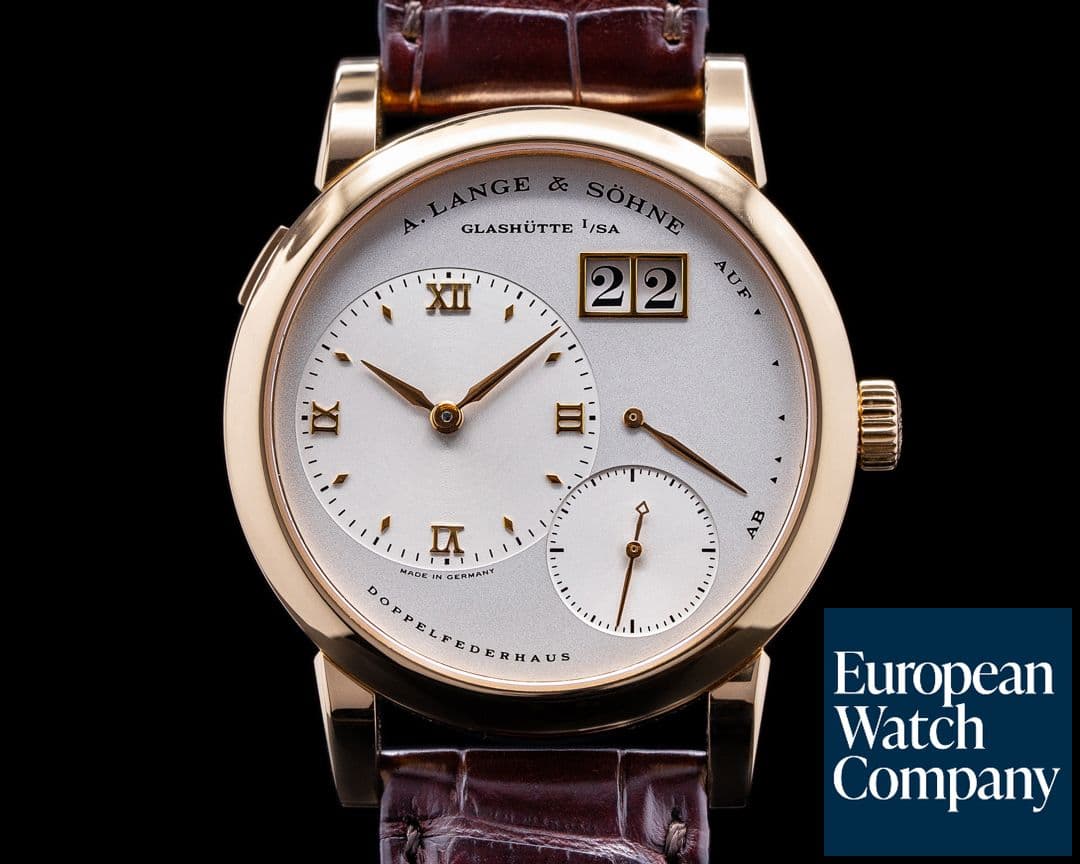 Image of A. Lange and Sohne Lange 1 101.032 18K Rose Gold Silver Dial