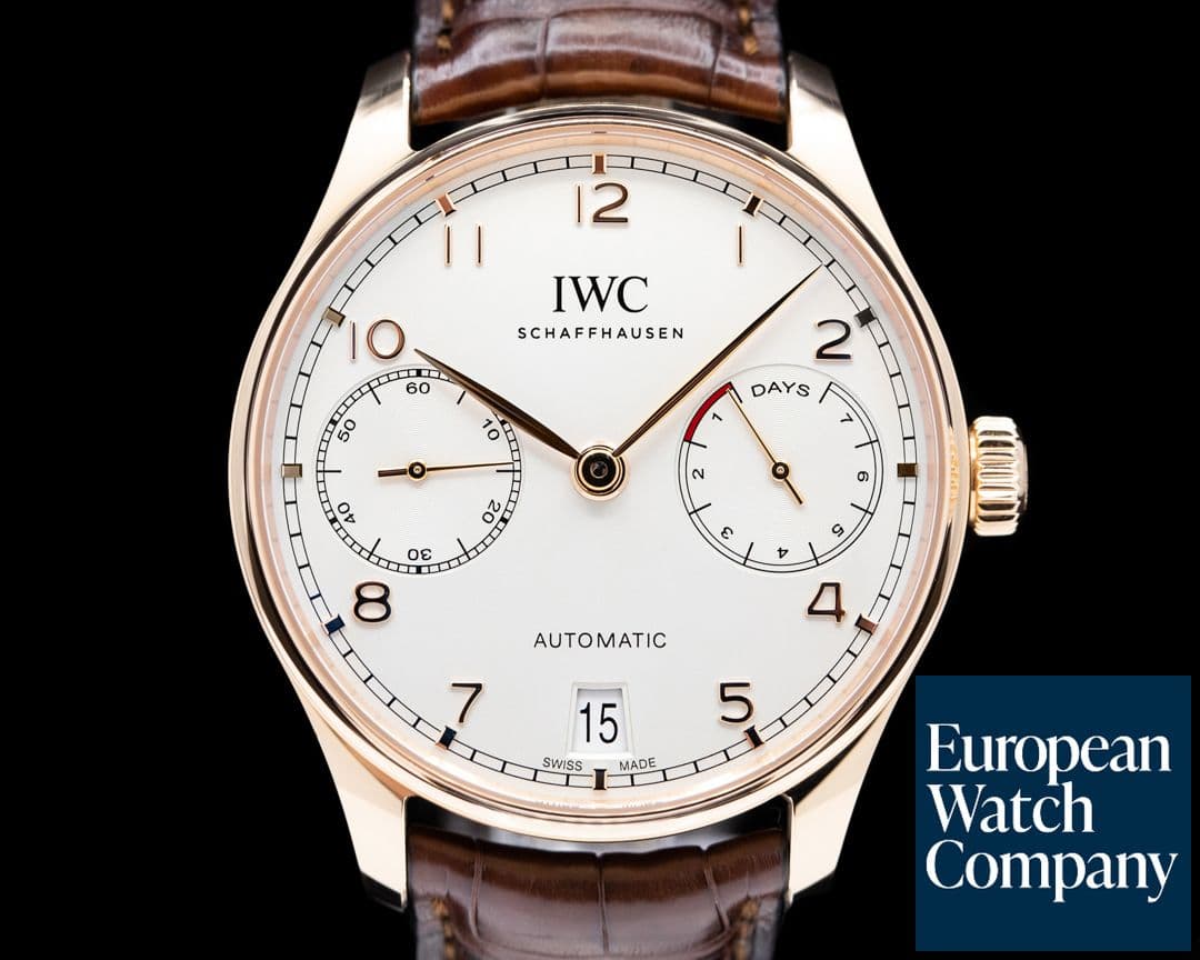 Image of IWC Portuguese 7 Day Automatic 18K Rose Gold 