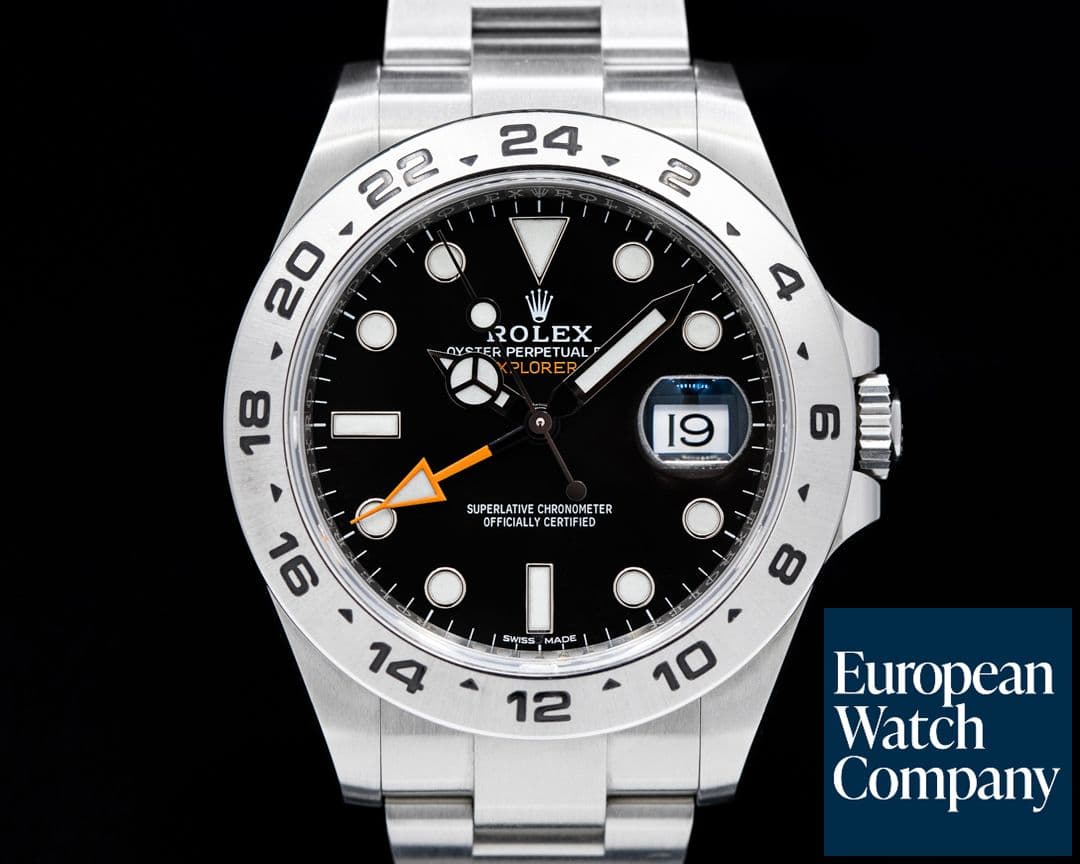 Image of Rolex Explorer II Black Dial SS 2018