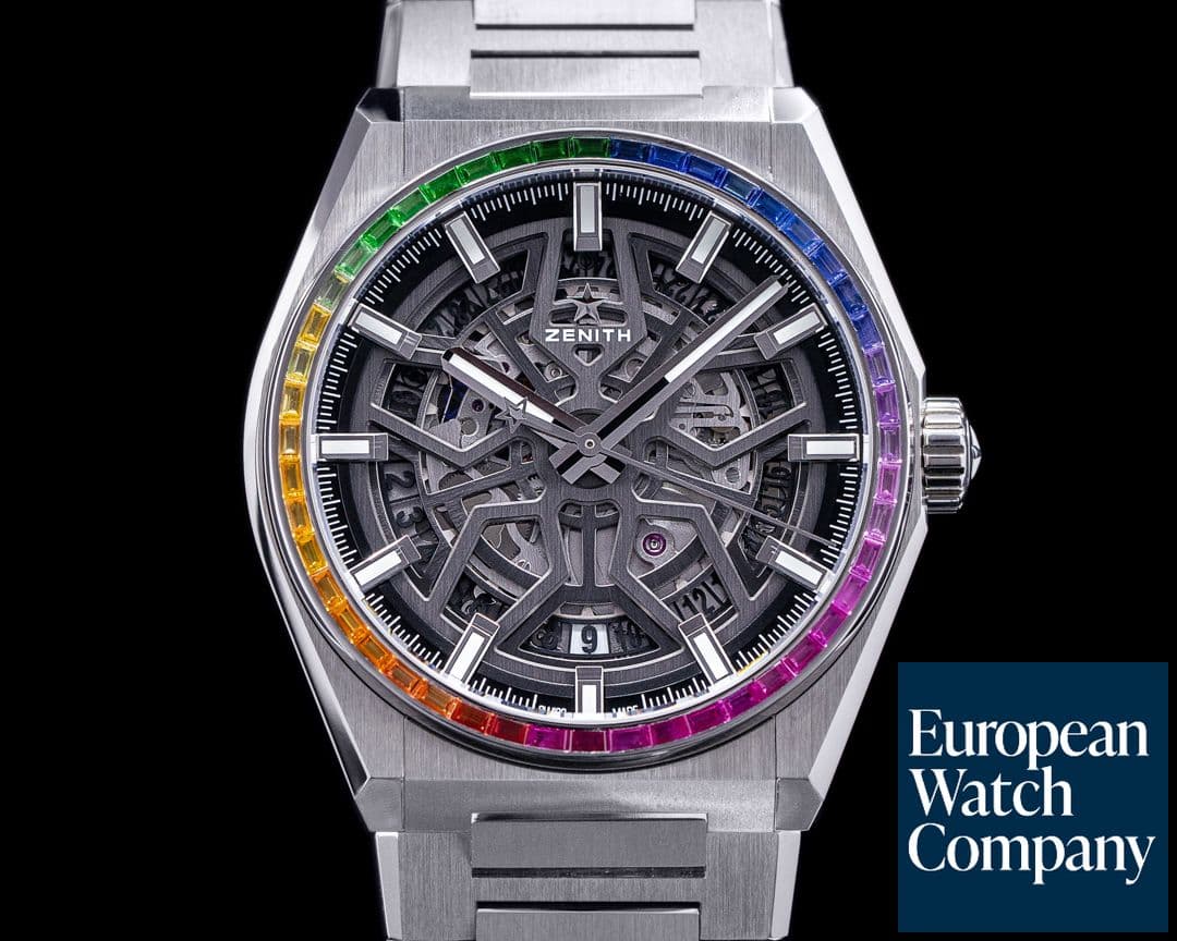Image of Zenith Defy Classic Rainbow Titanium 