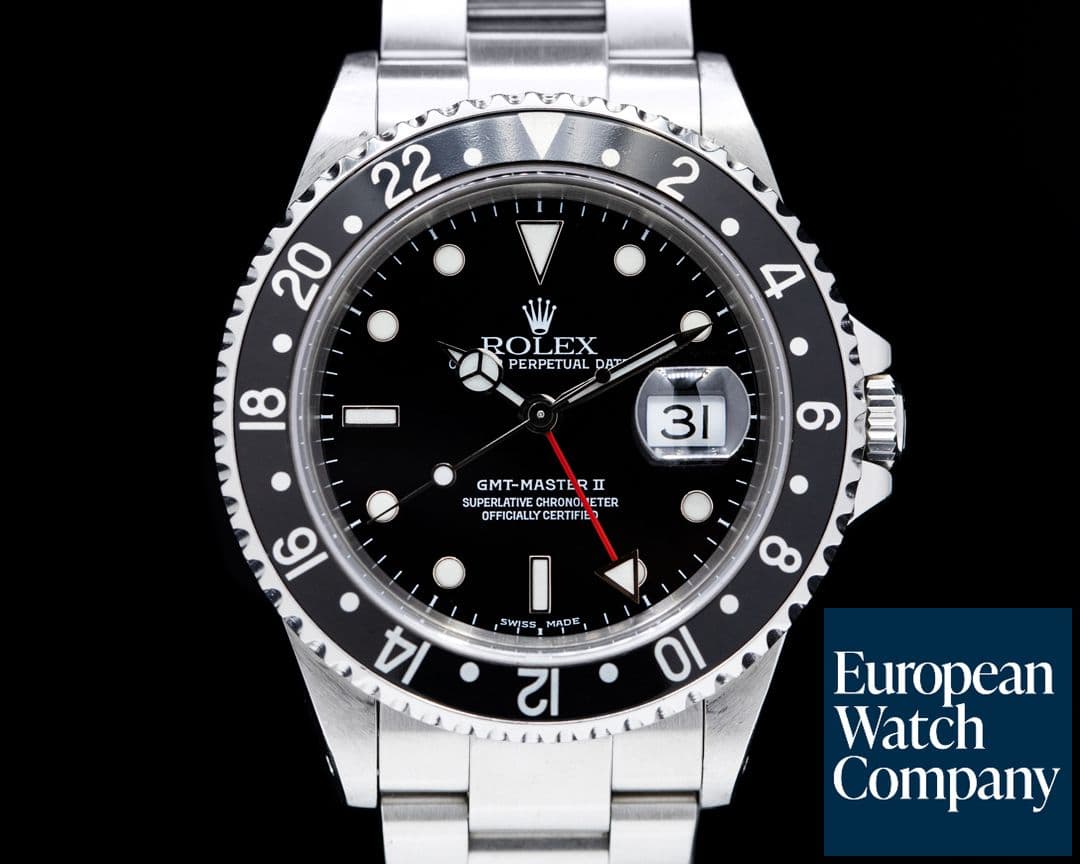 Image of Rolex GMT Master II SS Black Bezel 