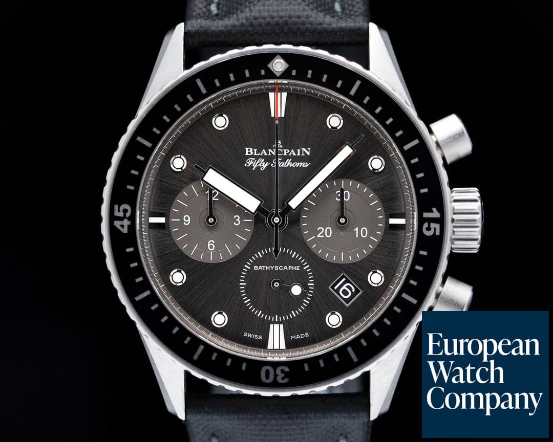 Image of Blancpain Fifty Fathoms Bathyscaphe Flyback Chronograph SS 
