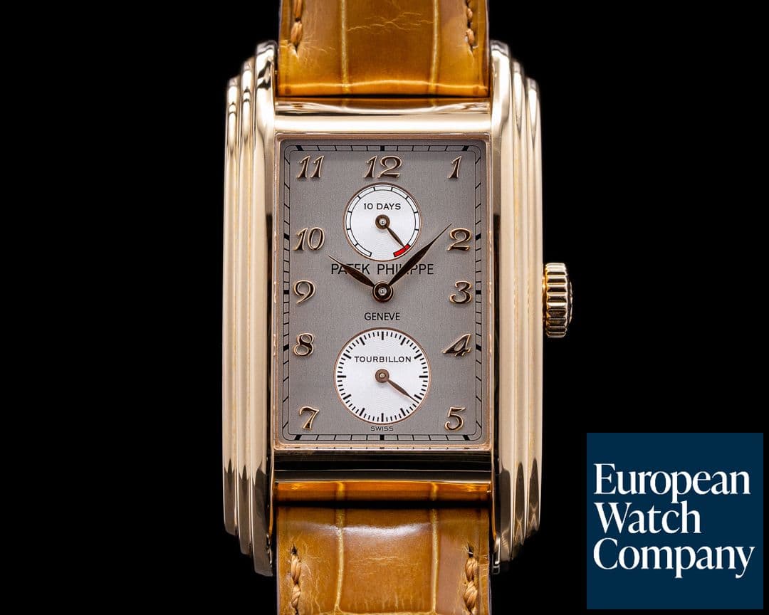 Image of Patek Philippe 10 Day Tourbillon 5101R Rose Gold / Silver Dial FULL SET 
