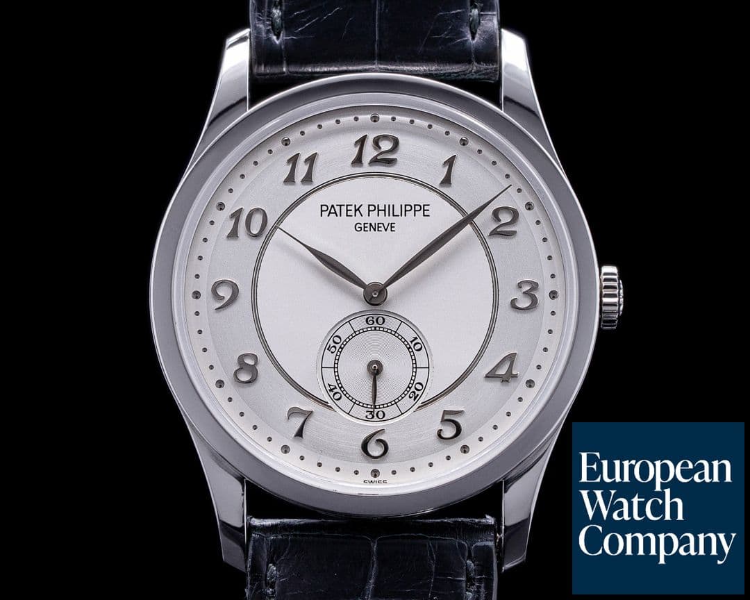 Image of Patek Philippe Calatrava 5196P Platinum Silver Dial Arabic Numerals 