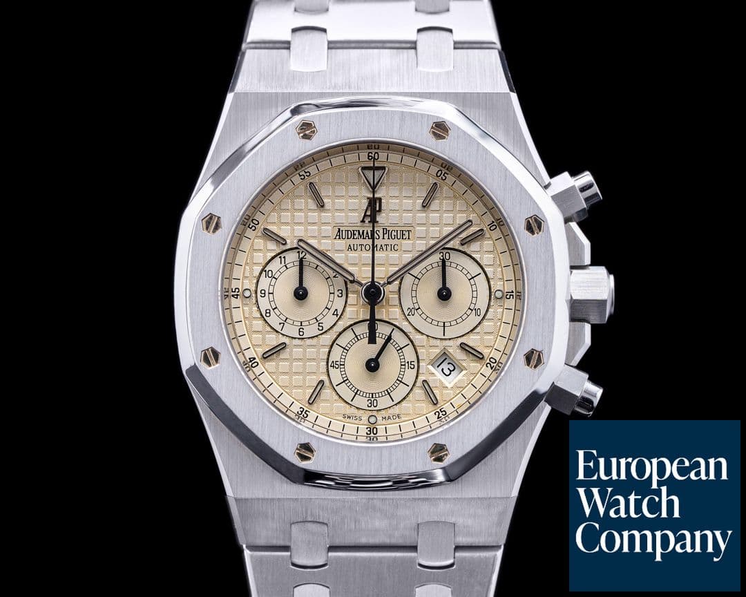 Image of Audemars Piguet Royal Oak 25860ST Chronograph CREAM Dial SS