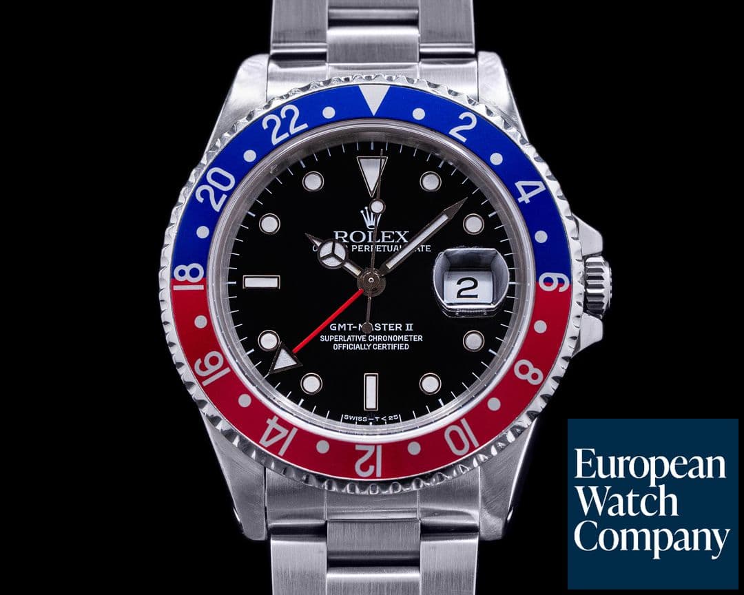 Image of Rolex GMT Master II 16710 SS Red / Blue Pepsi Bezel