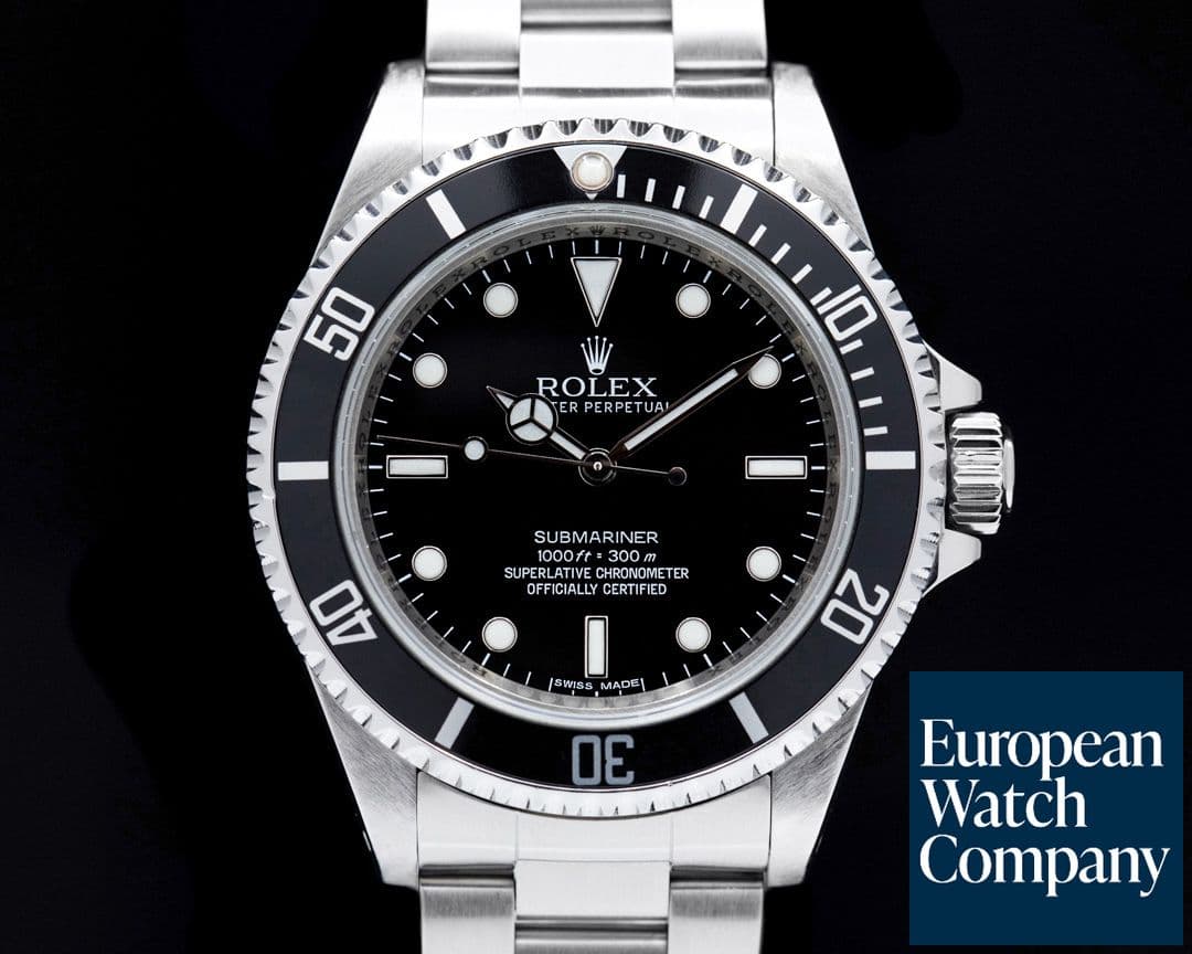 Image of Rolex Submariner No Date SS 4 Line BOX & PAPERS
