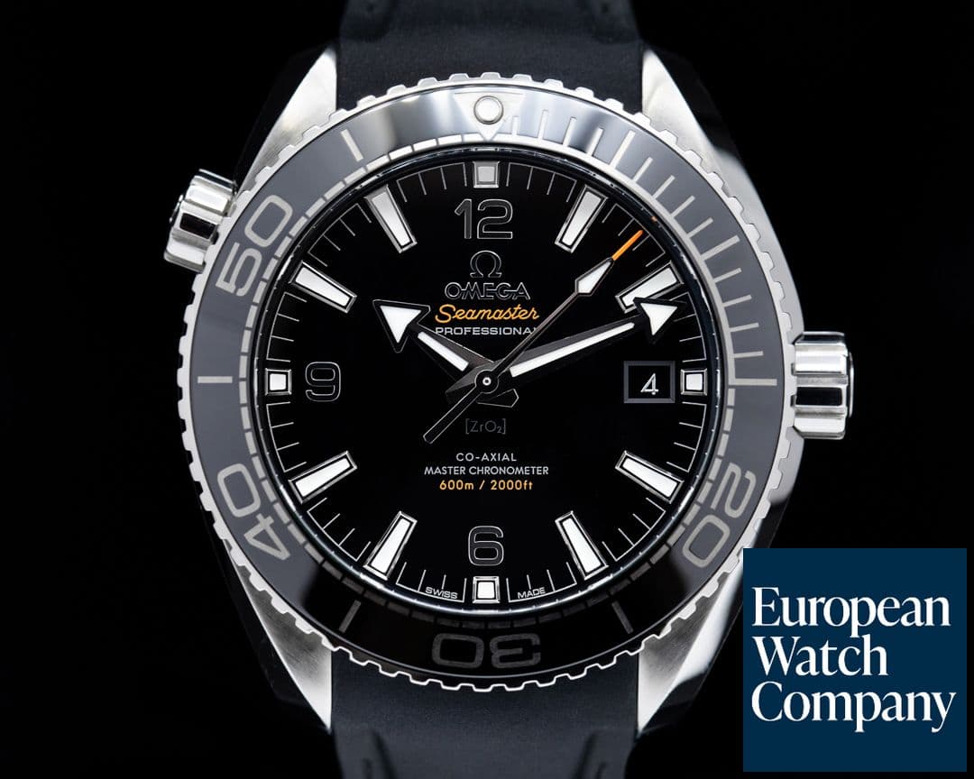 Image of Omega Seamaster Planet Ocean Co-Axial Black Dial SS / Rubber