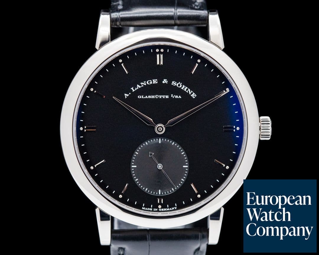 Image of A. Lange and Sohne Grand Saxonia 307.029 Automatik 18K White Gold / Black Dial