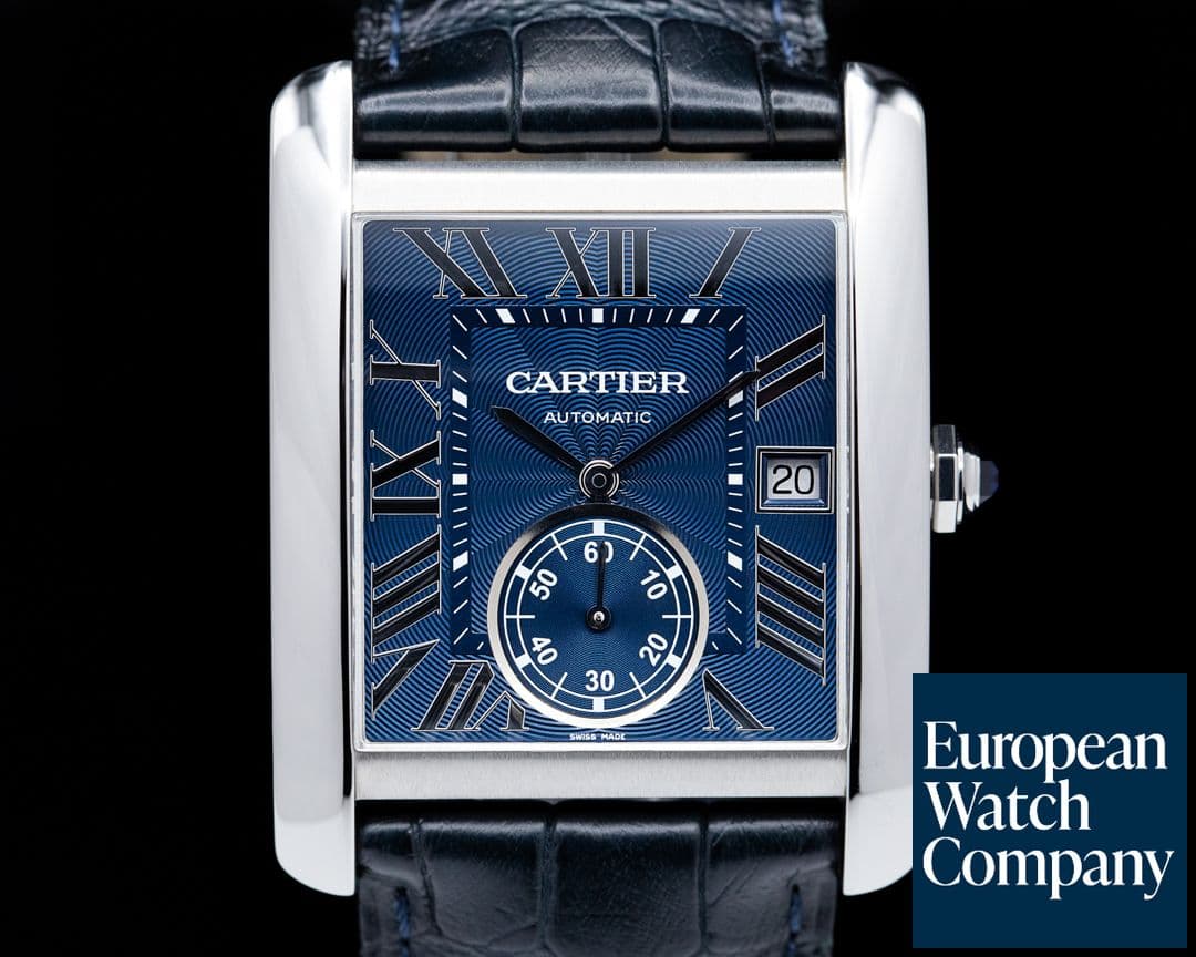 Image of Cartier Tank MC Blue Dial SS Automatic 