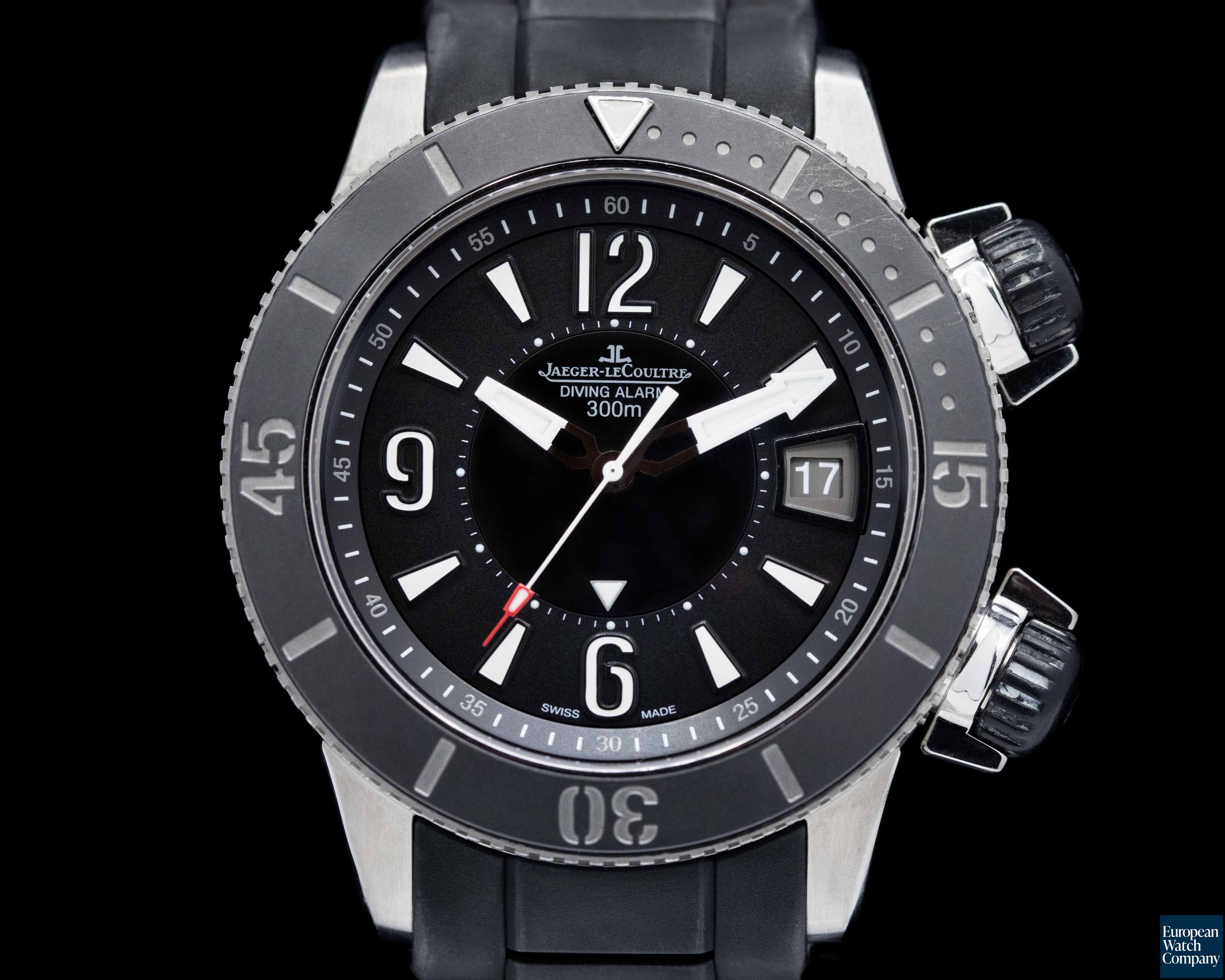 Image of Jaeger LeCoultre Master Compressor Diving Navy Seals Alarm / Rubber Bracelet