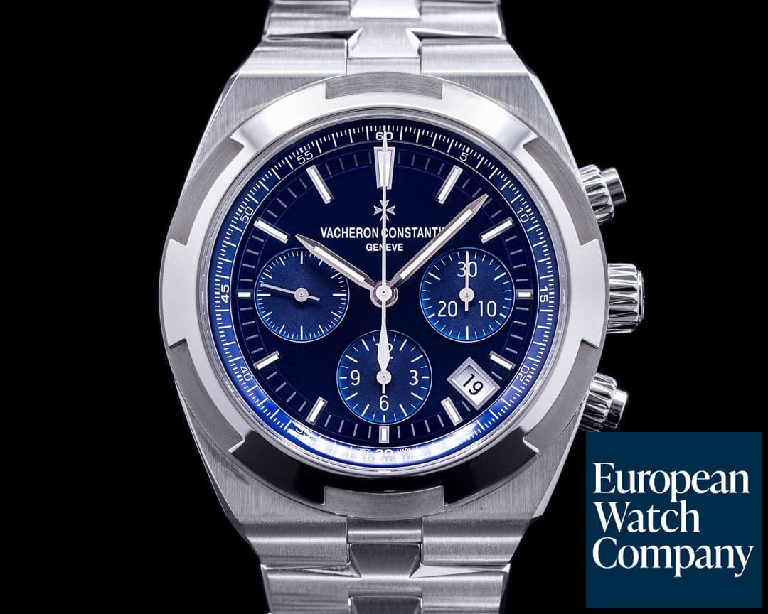 Image of Vacheron Constantin Overseas Chronograph 5500V Blue Dial SS FULL SET 2021