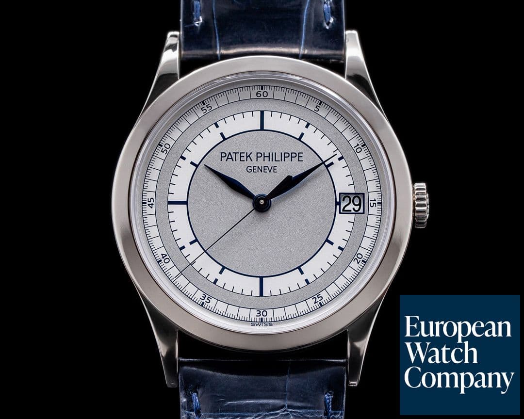 Image of Patek Philippe Calatrava 18K White Gold Sector Dial 