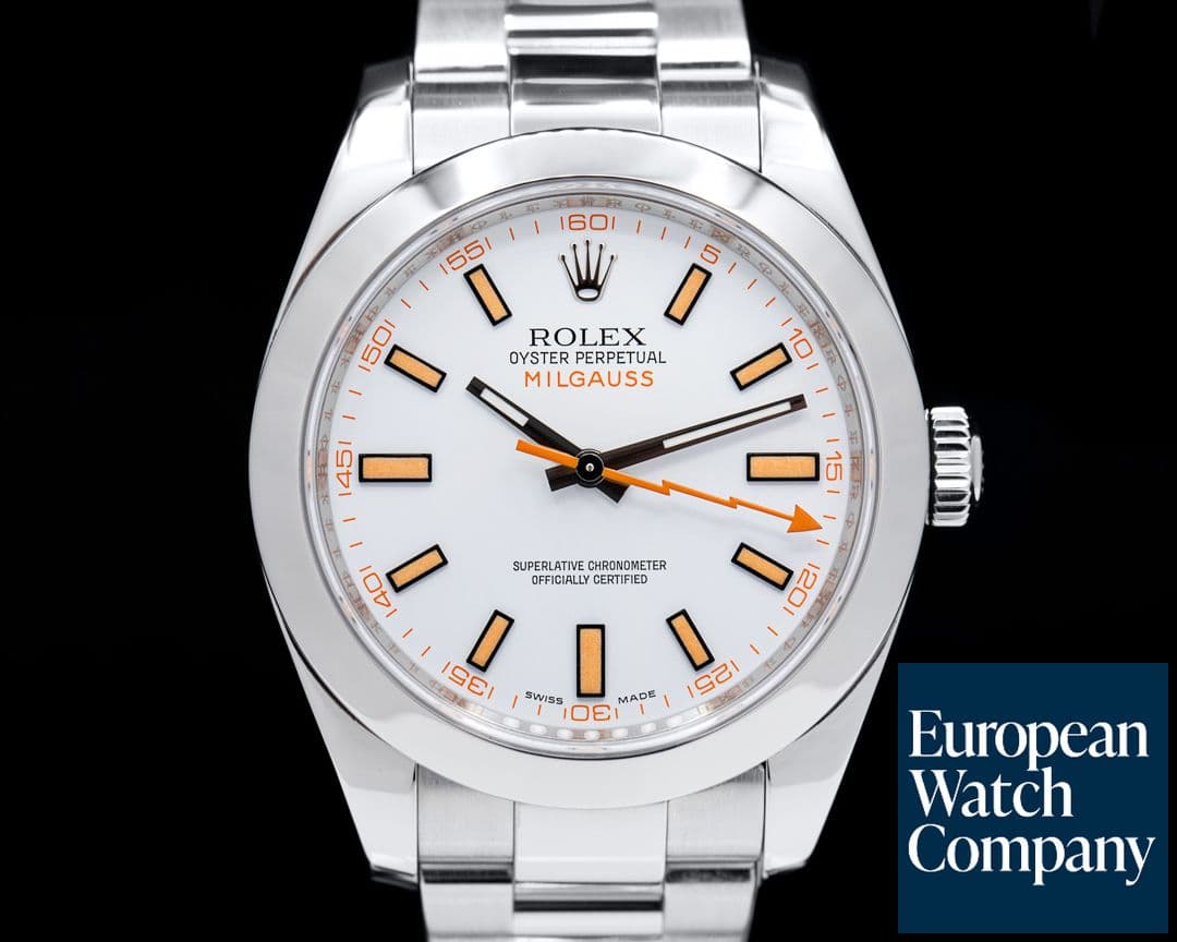 Image of Rolex Milgauss SS White Dial 116400