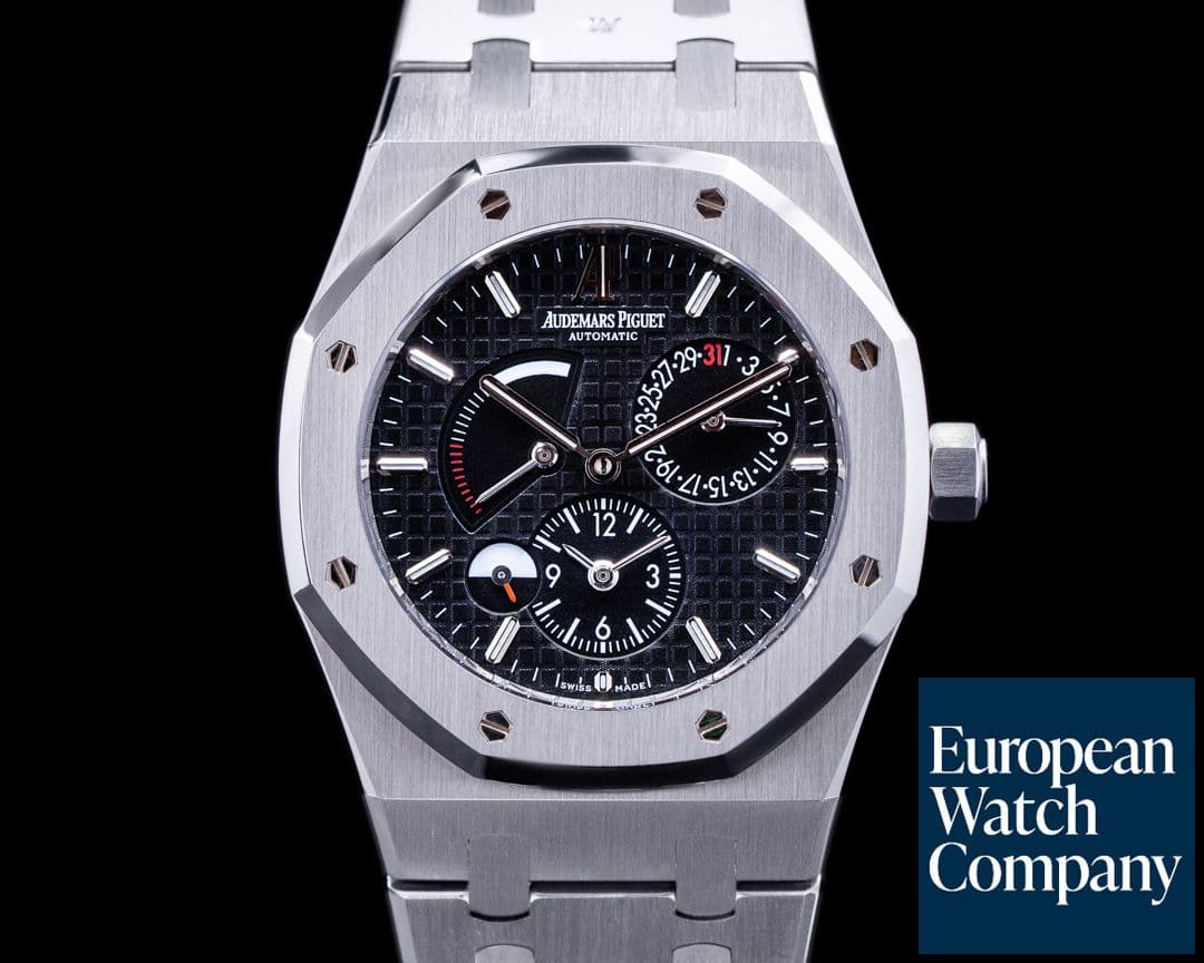 Image of Audemars Piguet Royal Oak Dual Time 26120ST SS Black Dial FULL SET