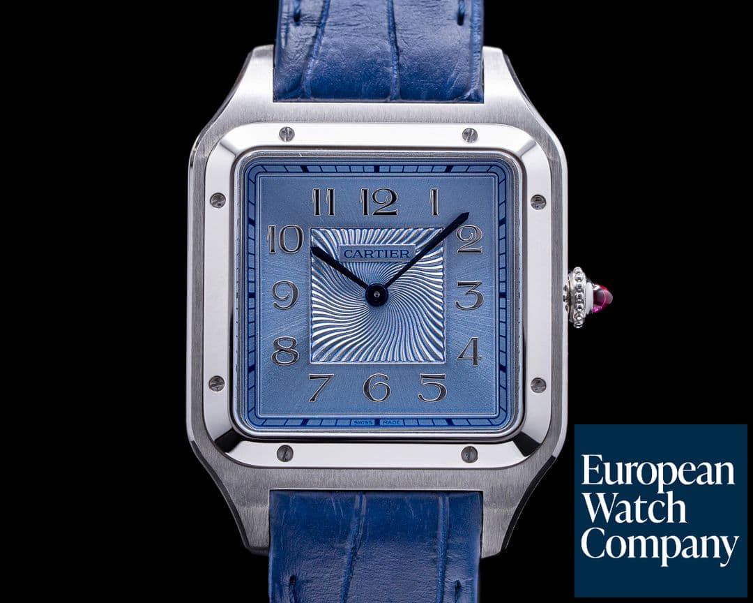 Image of Cartier Santos-Dumont "Precious Set" Limited Platinum / Matching Ciffs UNWORN