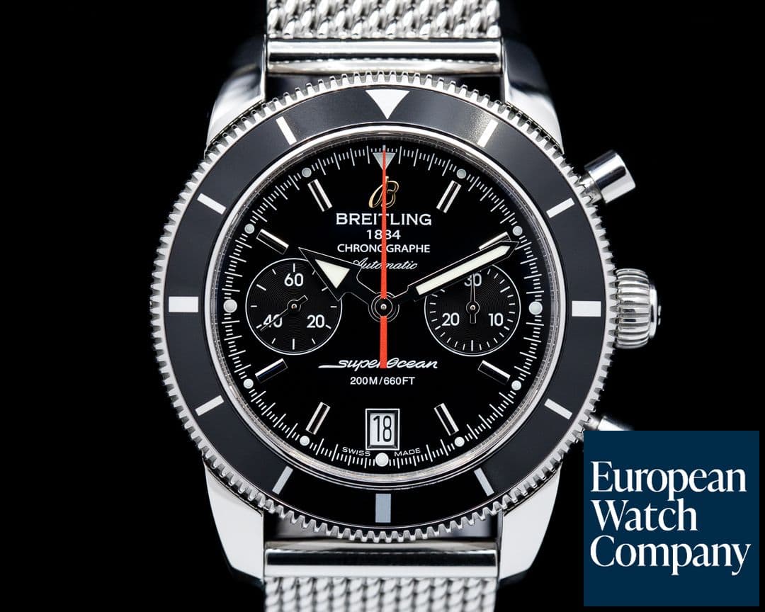 Image of Breitling SuperOcean Heritage Chronograph Black Dial SS / SS