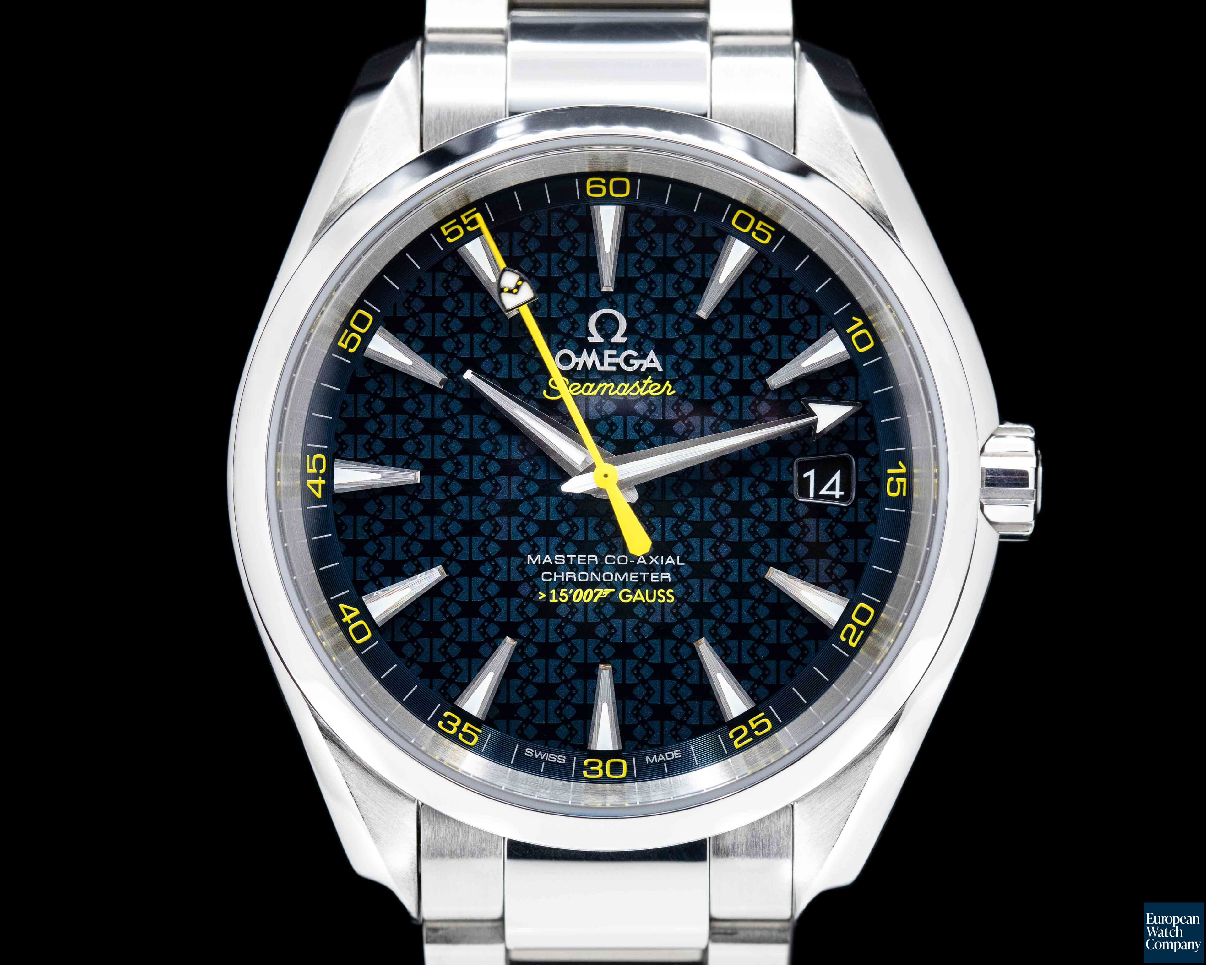 Image of Omega Aqua Terra James Bond Co-Axial 150M Blue Dial SS