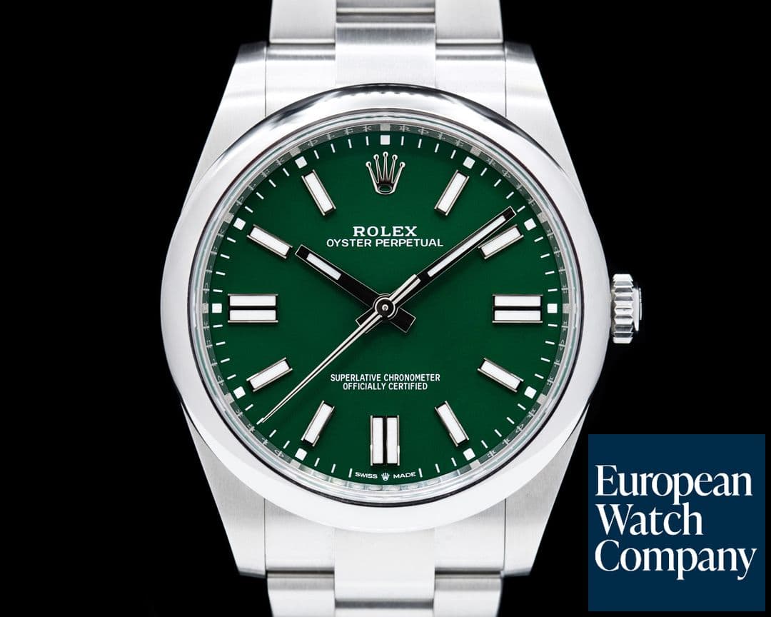 Image of Rolex Oyster Perpetual 124300 41mm SS / Green Dial 2020