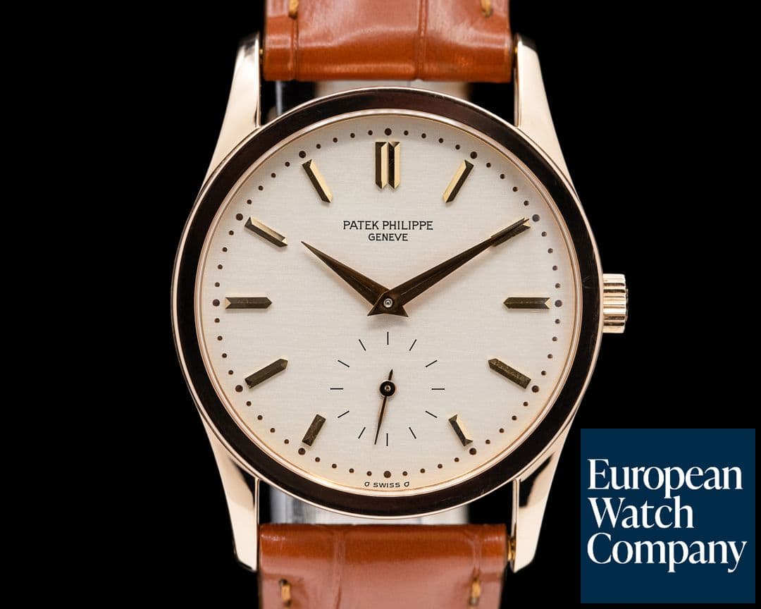 Image of Patek Philippe Calatrava Manual Wind 18K Rose Gold / Silver Dial